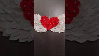 quotGlitter Angel Wings with Heart Roses  Romantic Wall Decor Ideaquot craft love romantic diy [upl. by Menon]