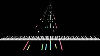 Super Mario 64  Credits  MIDI Visualized [upl. by Aibara]