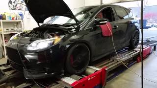 E85 v100 Dyno run Ford Focus ST Big Turbo [upl. by Barbuto866]