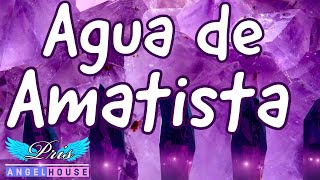 Agua de Amatista Benefíciate de la naturaleza Receta rápida Propiedades curativas de la amatista [upl. by Evets]