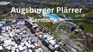 Augsburg Plärrer by drone and GoPro 4K [upl. by Kcirdet]