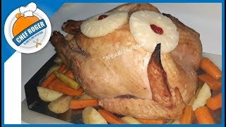 Como cocinar PAVO AHUMADO en salsa de piña 487  Chef Roger [upl. by Namurt]