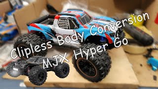 How to Upgrade to Clipless Body MJX Hyper Go H16BM H16DR H16GT to 16208 [upl. by Zebada535]