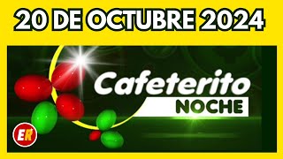 RESULTADO CAFETERITO NOCHE del DOMINGO 13 de OCTUBRE de 2024 💫✅💰 ULTIMO RESULTADO [upl. by Jagir]