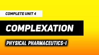 Complexation And Drug Action  Protein Binding  Physical Pharmaceutics  Imperfect Pharmacy [upl. by Dyun]