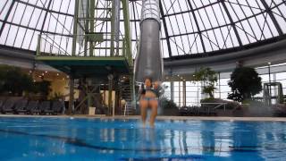 AQUApark Oberhausen  Flugrutsche Onride [upl. by Ardnoet]