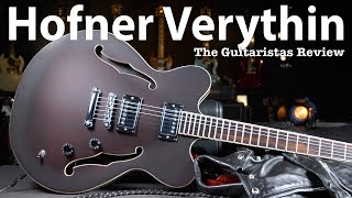 Hofner Verythin  Affordable Vintage ReIssue  Centre Block SemiAcoustic Electric Guitar Review [upl. by Eetnuahs]