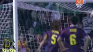 FC Barcelona Vs Racing de Santander 41 All Goals amp Highlights 22092009 [upl. by Eugatnom]