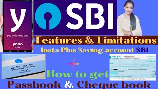 Features and Limitations of SBI insta plus savings account  how to get cheque book and password [upl. by Hayman]