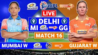 WPL 2024 Live Mumbai Indians vs Gujarat Giants Live Scores  MI W vs GG W Live Scores amp Commentary [upl. by Ati]