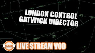 London Control ATC  Gatwick Director EGKK [upl. by Ellek]