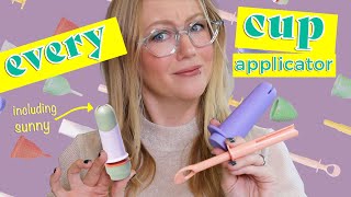 Menstrual Cup Applicators  Watch Me Compare Pixie Cup Applicator Sunny Cup Applicator CupUp [upl. by Eniluap730]