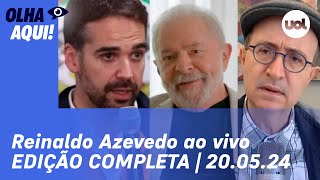 Reinaldo Azevedo ao vivo Filme sobre Lula falas de Eduardo Leite morre presidente do Irã  2005 [upl. by Immak]