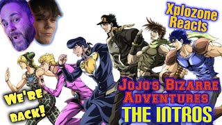 Jojos Bizarre Adventures INTROS 112  REACTION [upl. by Enelrad220]