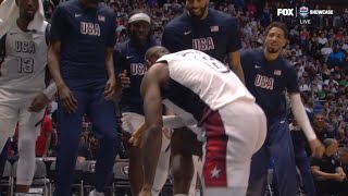 LeBron James has entire USA bench in shock after turning into his prime 😂 [upl. by Beach150]