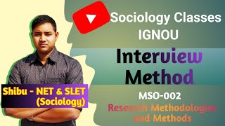 Data Collection Methods  Interview Method  Types Process amp Perspectives  IGNOU MSO 002 [upl. by Dearden]