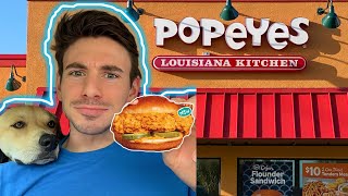 New Popeyes Golden BBQ Chicken Sandwich Review [upl. by Oppen]