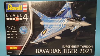 Revell Eurofighter Typhoon quotBavarian Tigerquot 172 part 2  painting and decals [upl. by Okihcim]