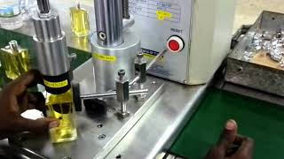 Swastik Semi Auto Vacuumetric 8 Head Rotary Perfume Filling Line 2 [upl. by Eisyak]