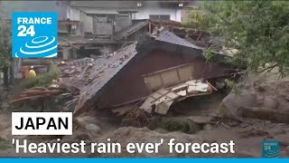 Japan warns of heaviest rain ever amid deadly floods • FRANCE 24 English [upl. by Hallam]