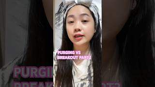 PURGING VS BREAKOUT Part2 videoshort skincare tips beautytips breakout videoshort beauty [upl. by Wamsley]