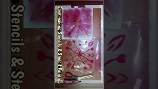 🌿💦 25 beautiful stencil designs💦🌿 stencil painting designs 💦🌿 [upl. by Yedarb]