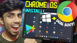 Chrome OS Install on PCLaptop With Playstore Dual Boot With Windows Live Proof 2022 [upl. by Alikam871]