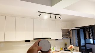 Ikea STRATOSFÄR Ceiling Light Installation  with TRÅDFRI GU10 Smart Bulbs [upl. by Maddie]