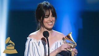 Camila Cabello Wins First Grammy Award  GRAMMYs [upl. by Zsamot]