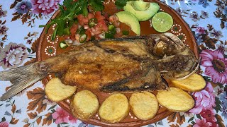 Cómo freír Lisas pescado fácil y rápido  cuaresma mexico [upl. by Sidoney]