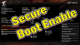 Aorus secure boot Enable [upl. by Llerred]