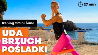 UDA BRZUCH POŚLADKI  trening z mini band [upl. by Trebma750]