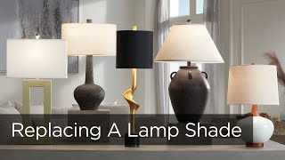 How to Measure a Lamp Shade  Replacing a Lamp Shade  Lamps Plus [upl. by Minne]