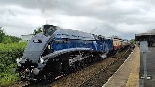 The Settle amp Carlisle Fellsman Railtour at Blackburn 3724  60007 sir Nigel gresley [upl. by Auhs]