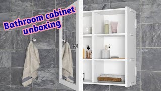 Bathroom cabinet unboxing  funny Vlogs  Vlogs  Vlogs at home  couple vlogs [upl. by Ahsinyd766]