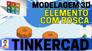 TUTORIAL AUTODESK TINKERCAD PORTUGUÊS COMO MODELAR UMA PORCA 3D COM O TINKERCAD [upl. by Thorvald]