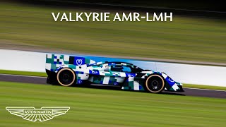 Aston Martin Valkyrie AMRLMH takes to the track [upl. by Dloraj]