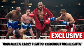 quotIron Mikes Early Fights Knockout Highlightsquot boxing sports miketyson [upl. by Lyman]