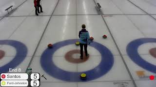 Curling Alberta Senior Provincial Championship Womens Final Team Santos vs Team FordJohnston [upl. by Desimone]