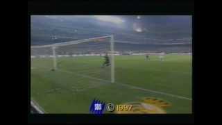 Seedorf half way goal Real Madrid 9798 [upl. by Inanak]