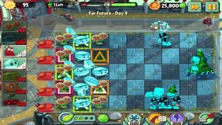 Plants vs Zombies 2 Far Future Day 9 Walkthrough [upl. by Reggi]