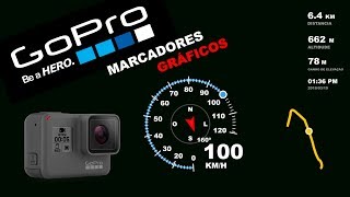 Como colocar Marcadores Gráficos  Telemetria  no vídeo da Gopro [upl. by Guod]