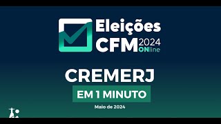 CREMERJ em 1 minuto maio2024 [upl. by Llerrat296]