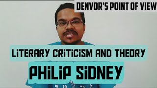 PHILIP SIDNEY  LITERARY CRITICISM AND THEORY [upl. by Ielarol]