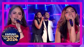 2023 ends with Christian Hannah and Jessica performing SLMT by SB19  Kapuso Countdown to 2024 [upl. by Einnoc]