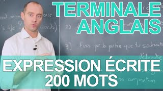 Expression écrite  200 mots  Le rappel de cours  ANGLAIS  Terminale  Les Bons Profs [upl. by Tess]