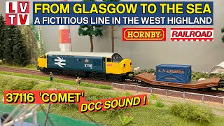 Hornby RailRoad Class 37116 COMET DCC SOUND ESU Loksound v4 [upl. by Nehtanhoj]