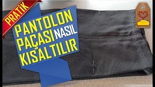 PANTOLON PAÇASI KISALTMA NASIL YAPILIR  TROUSER PANEL FOLDING  Dikiş Hocam [upl. by Seabrook]