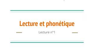 Lecture et phonétique n°1  à la boulangerie [upl. by Plank]