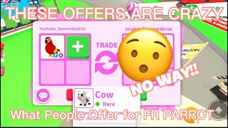 What People Offer for FR PARROT in adopt me 2023 Good offers [upl. by Tsnre]